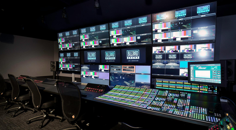 Okay, so, which of these controls the halo? (Image of the Blizzard Arena control room, via Blizzard Entertainment)